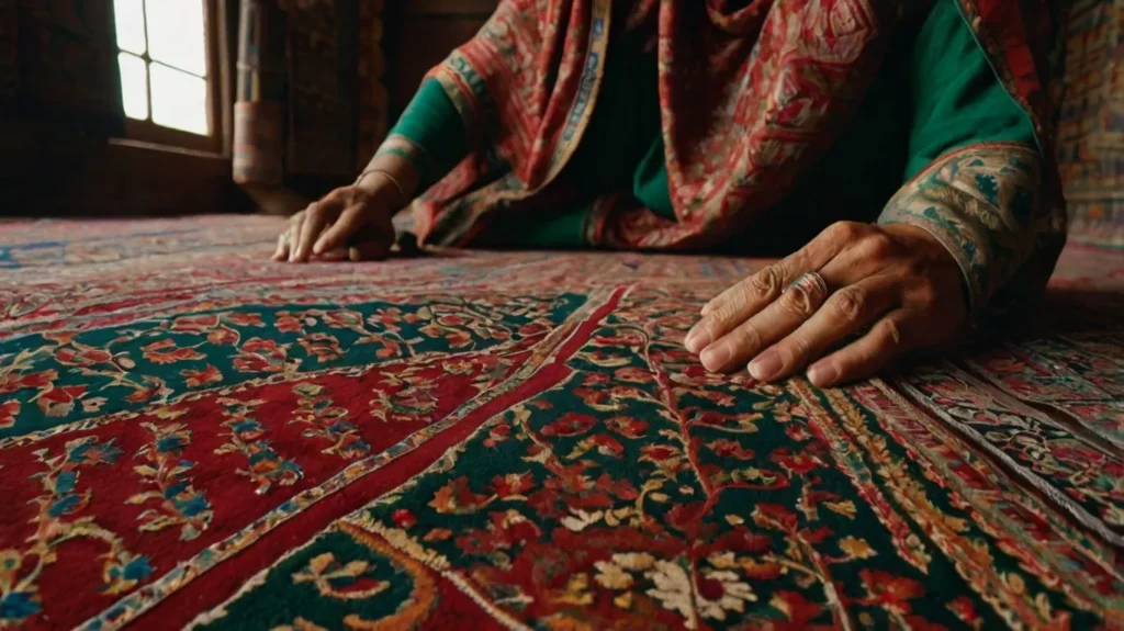 Kashmiri carpet weaving